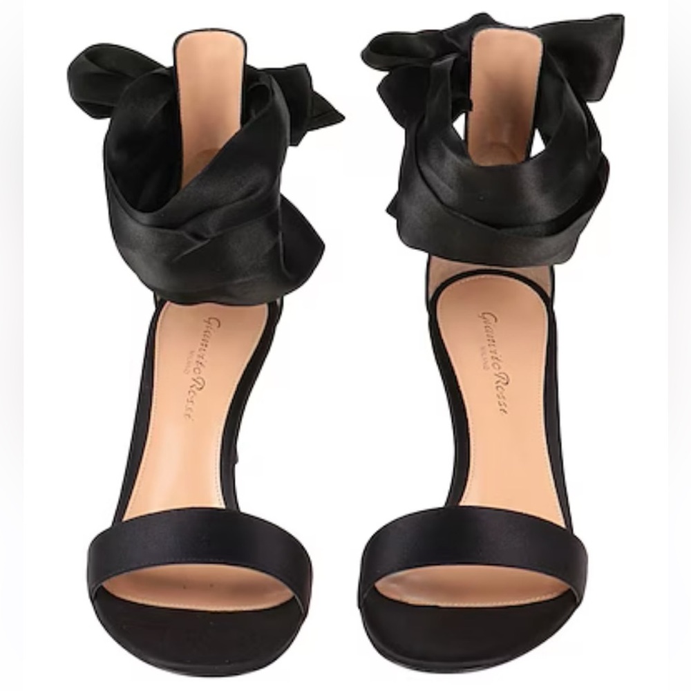 Gianvito Rossi Gala Ankle-Wrap Heels - Picture 2 of 9